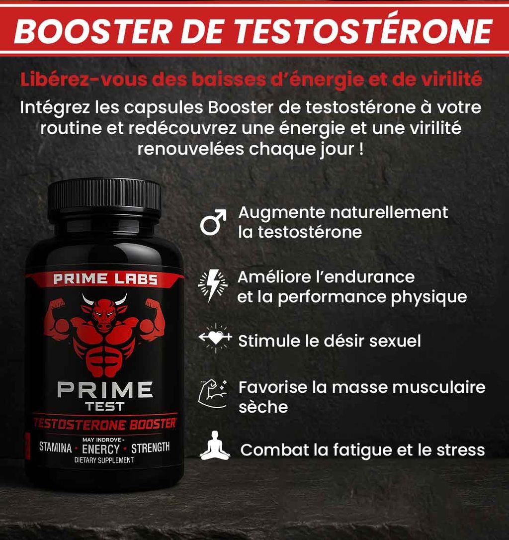 TESTOSTERONE BOOSTER™ | Booster Naturel de Testostérone