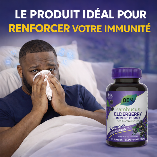 Gummies immunitaires à la Sureau– Soutien au zinc, à la vitamine C