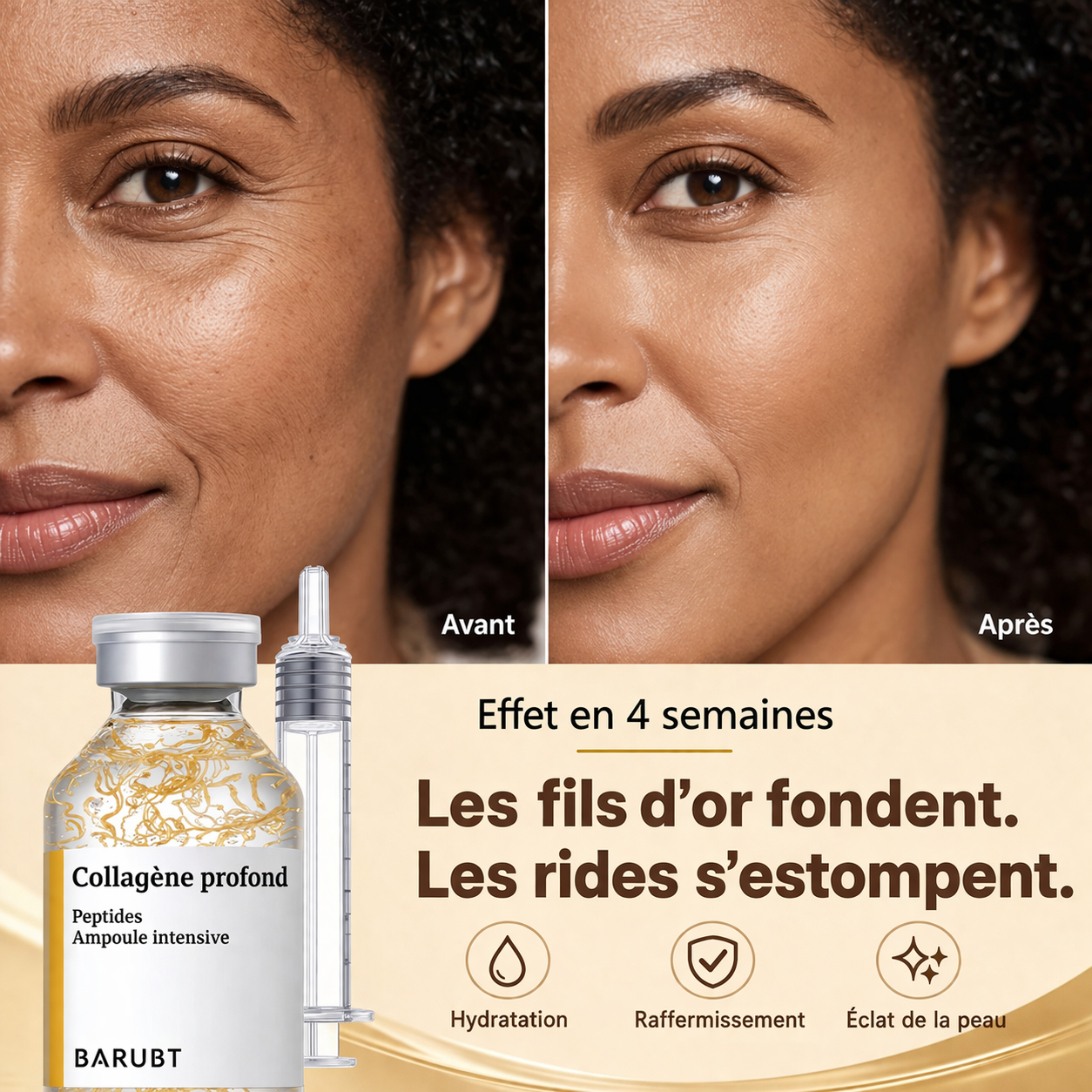 Ampoule liftante au collagène profond