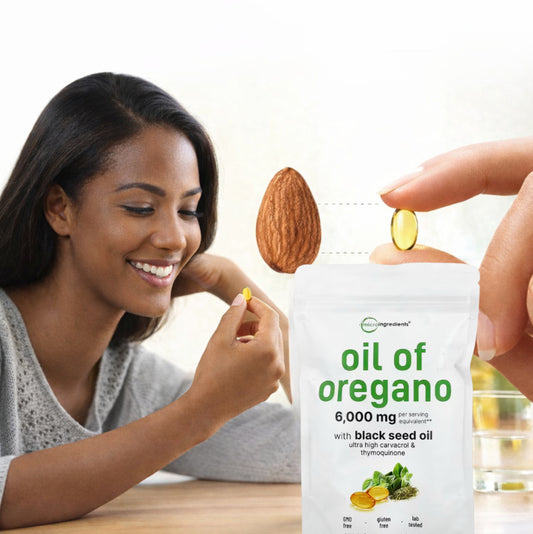 Capsules d' Huile d'origan et de nigelle -Supplément d'origan