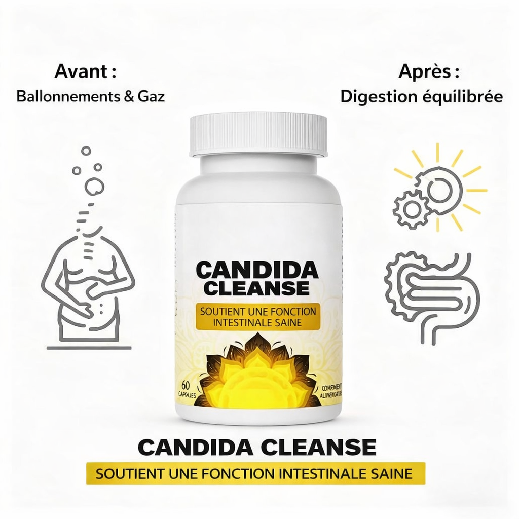 Candida Cleanse Gélules d'extrait de feuilles d'origan - probiotiques pour la santé intestinale