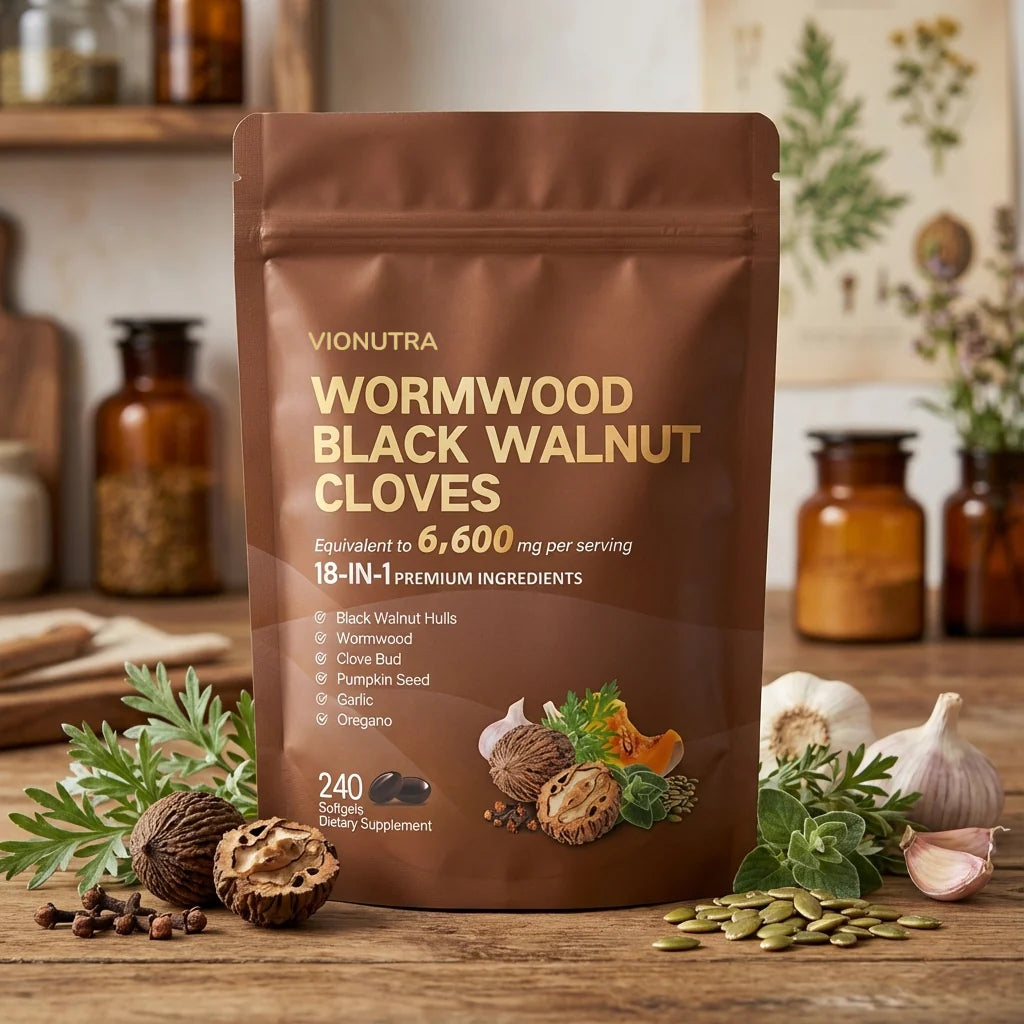 Capsules molles de noix noire pour nettoyage intestinal naturel