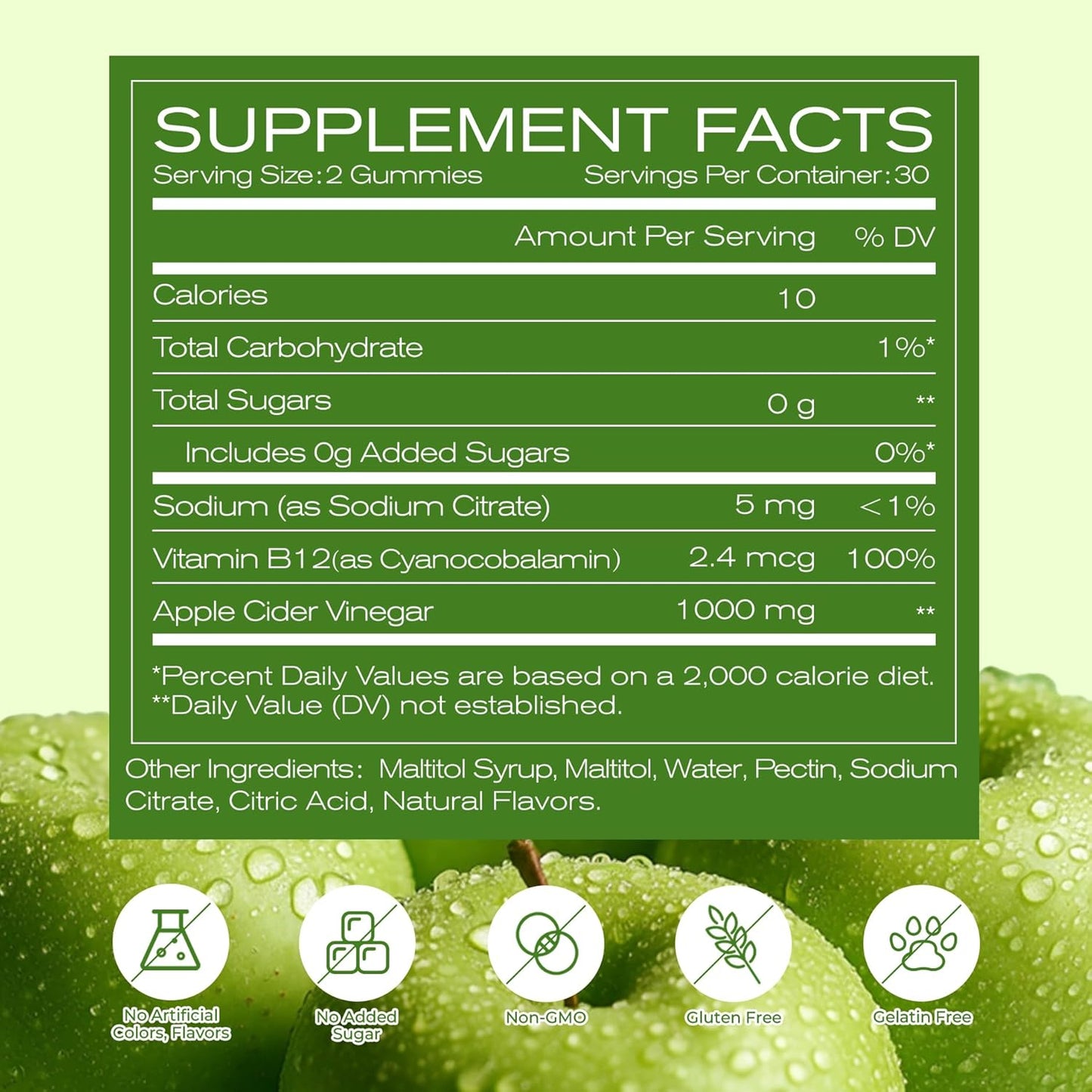 Bonbons Gélifiés au Vinaigre de Cidre de Pomme-Graisse Minceur