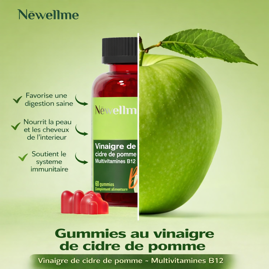 Bonbons Gélifiés au Vinaigre de Cidre de Pomme-Graisse Minceur