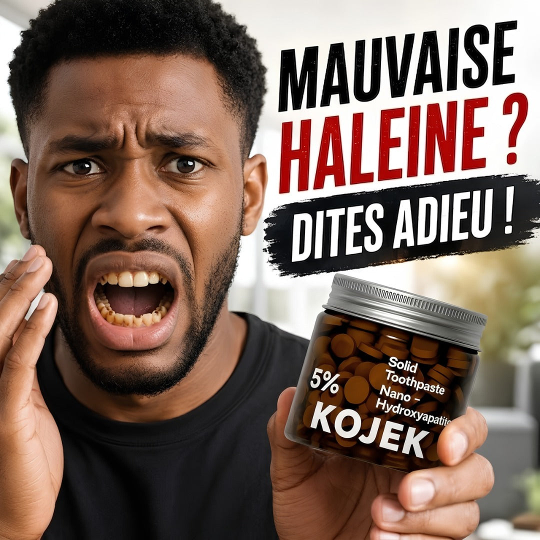 KOJEK Comprimés de dentifrice à 5 % d'hydroxyapatite