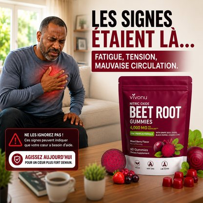 Gummies de betterave premium 8 en 1-Plus d’énergie, plus de confiance, chaque jour