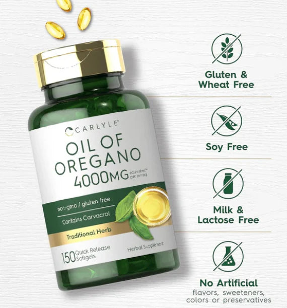 Capsules huile d'origan-complément alimentaire naturel à base de plantes