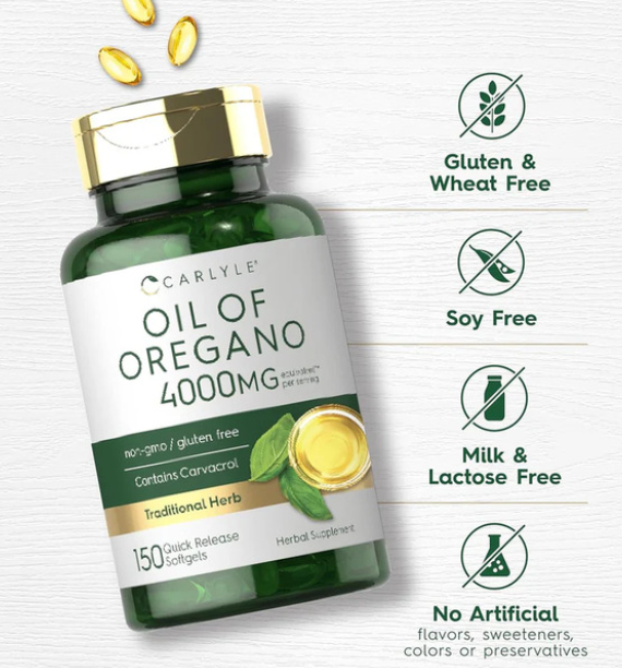 Capsules huile d'origan-complément alimentaire naturel à base de plantes
