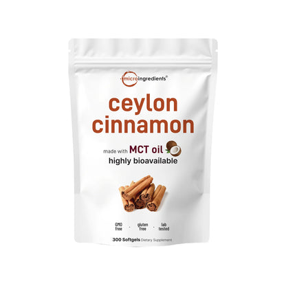 Capsules de Cannelle de Ceylan et Huile MCT- Complément Alimentaire en Gélules
