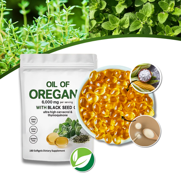 Capsules d' Huile d'origan et de nigelle -Supplément d'origan